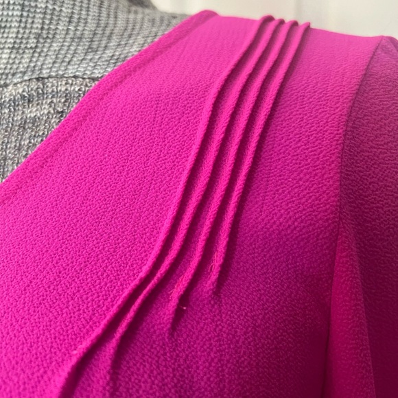 Papermoon Fuchsia Button Front Blouse - M - Picture 3 of 7